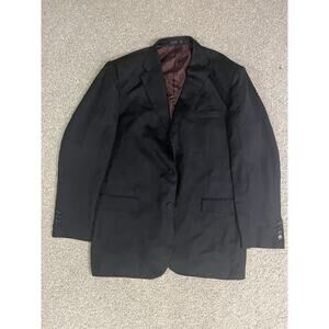 Di Palma Italia Men’s Black Blazer Jacket Size 46L Classic Poly Lined